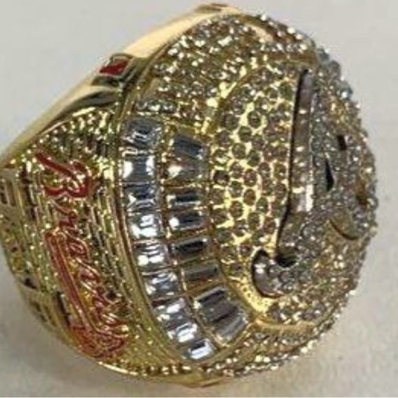 Atlanta Braves Replica Gold and Silver World Series 2021 Championship Ring 11 - Picture 8 of 11